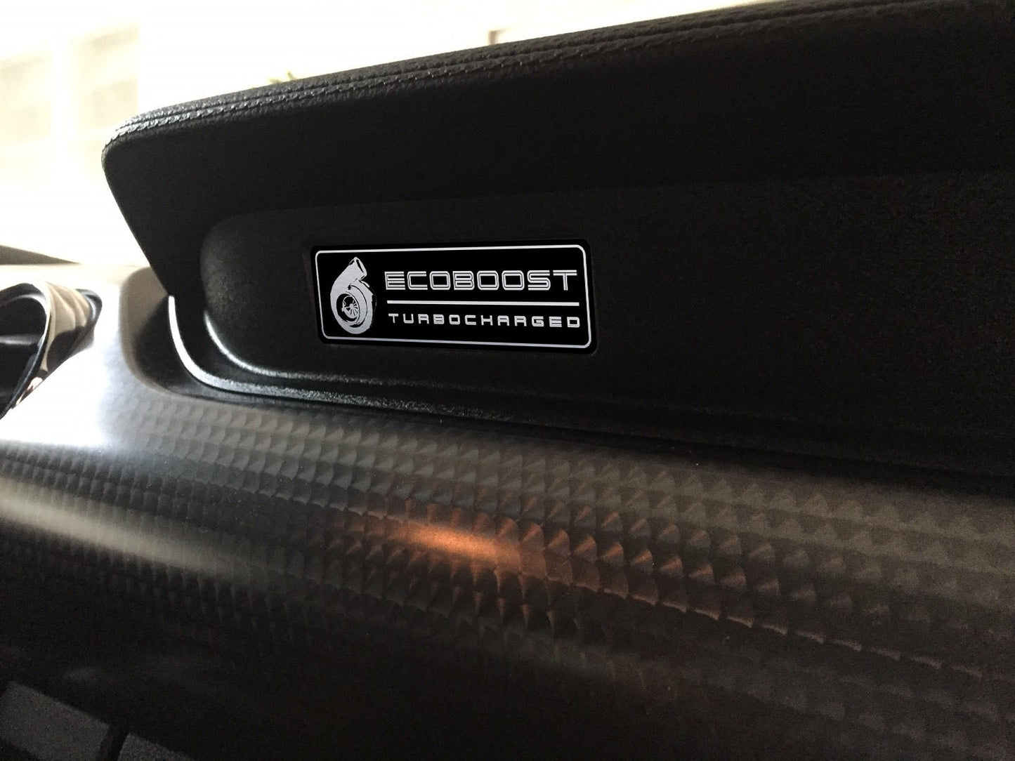 Aluminum Dash Plate [S31] EcoBoost Turbocharged (2015-2017 Mustang)