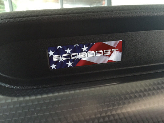 Aluminum Dash Plate [S35] EcoBoost Flag S2 (2015-2017 Mustang)