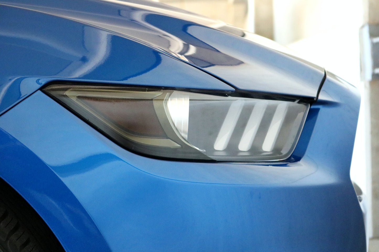 Headlight Amber Corner Lens Vinyl Tint (2015-2017 Mustang, 2016-2020 GT350, 2020-2022 GT500)