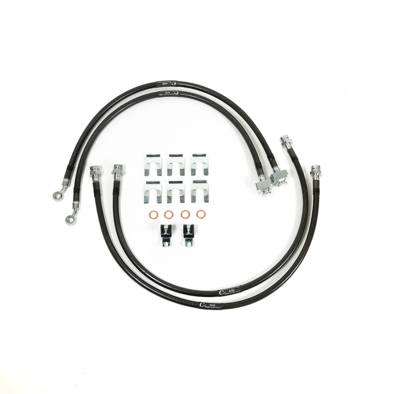 SDHQ 2010-2024 Ford Raptor Kevlar Braided Brake Line Kit