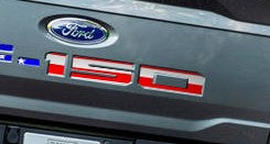 Rear Tailgate Letter Inserts (2020-2023 F150)