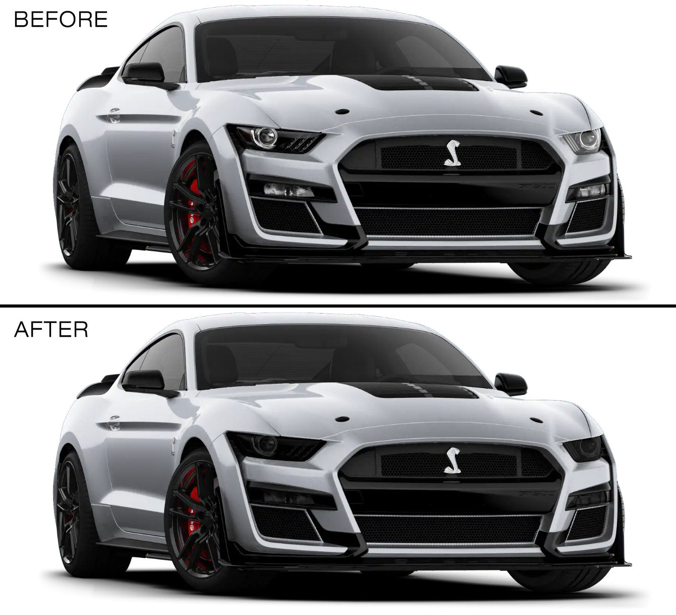 Front & Rear Lens Vinyl Tint Kit (2020-2022 Mustang GT500)