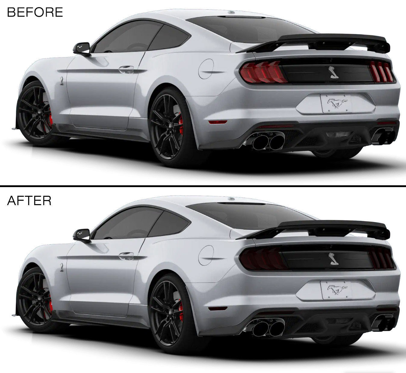 Front & Rear Lens Vinyl Tint Kit (2020-2022 Mustang GT500)