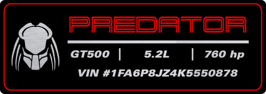 Aluminum Radiator Plate [S5C] - Predator Custom (2020-2023 GT500)