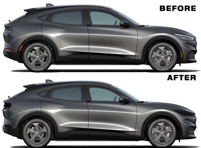 Front & Rear Lens Vinyl Tint Kit (2021-2025 Mustang Mach E)