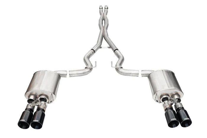 Corsa Xtreme Valved / 3.0 in Cat-Back 4.0 in Slash Tips | 2024 Mustang GT Coupe