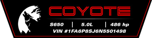Aluminum Radiator Plate [S5C] - Howling Coyote Custom (2024+ MUSTANG)