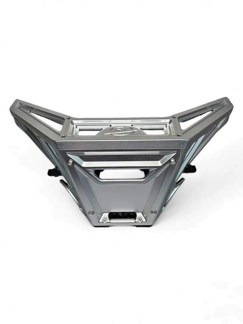 Elektric Offroad 2017-2024 Can Am X3 Maverick Machined Billet Front Winch Bumper (Clear Anodize)