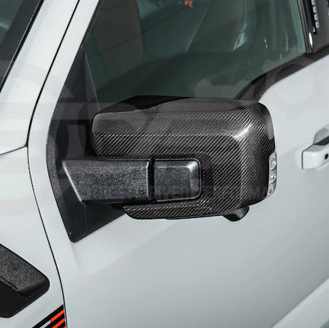 2022+ Ford Raptor/R Carbon Fiber Side Mirror Cap Cover