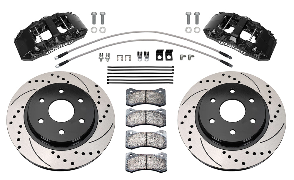 Wilwood 2021-2024 Ford F-150 Raptor/Raptor R Aero6-DM Front Brake Kit - D&S - Red