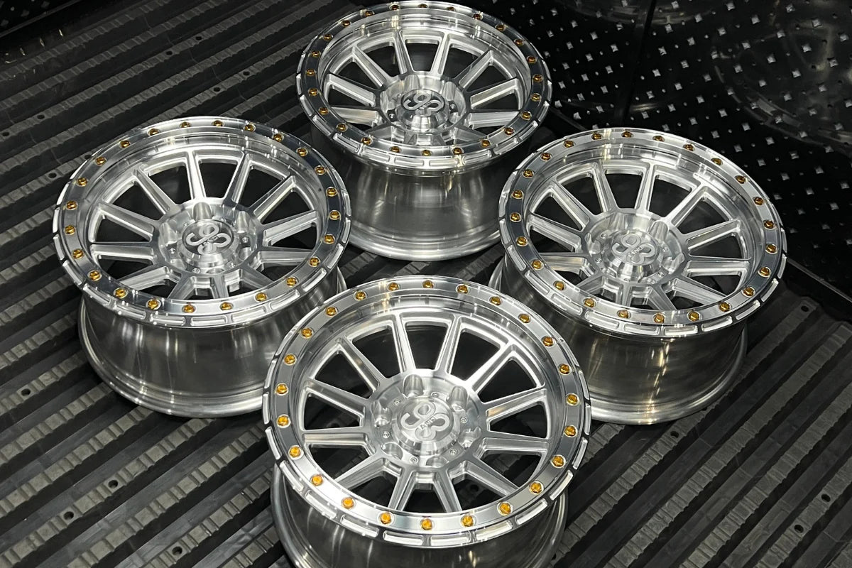 9&3 Wheels FR-11 | 6061-T6 Forged | Simulated Beadlock | Machined