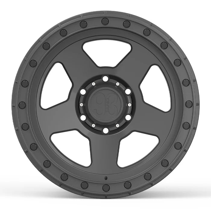 9&3 Wheels FR-05 | 6061-T6 Forged | Simulated Beadlock | Gunmetal