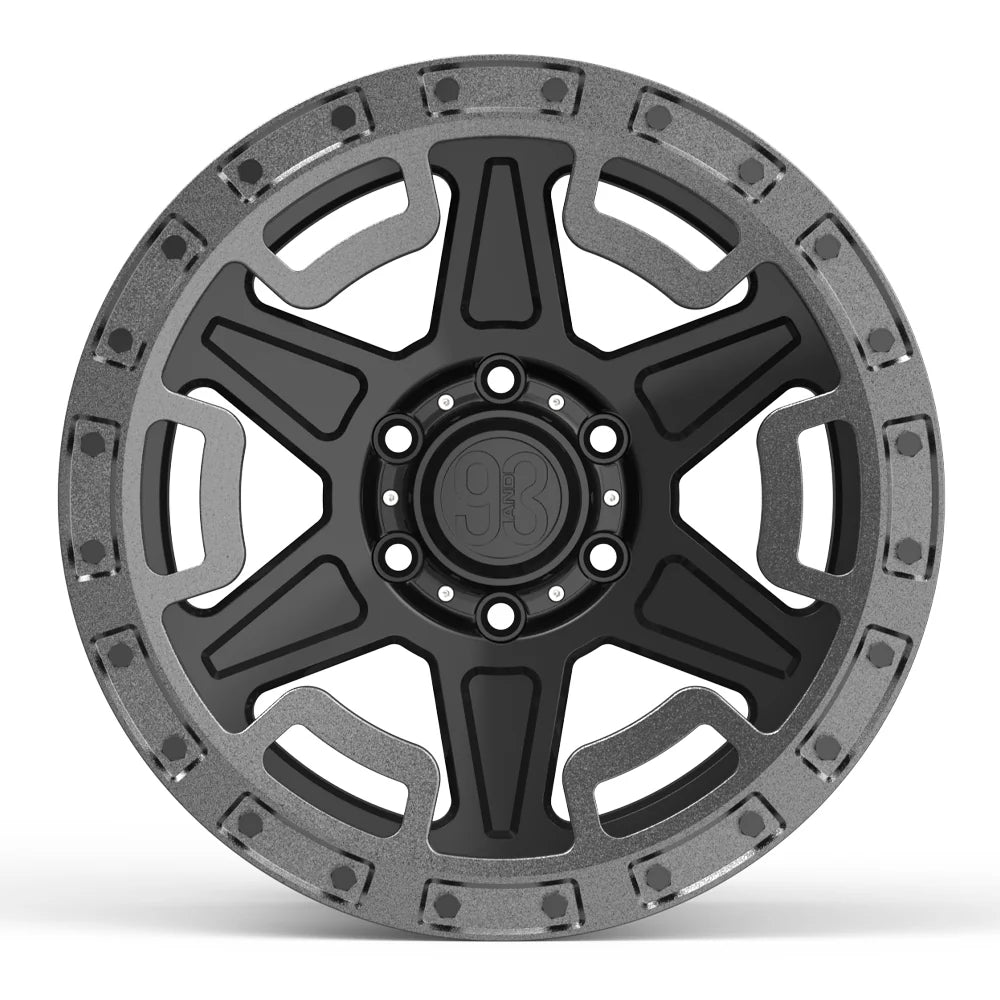9&3 Wheels XR-01R | 6061-T6 Forged | Simulated Beadlock w/ Removable Ring