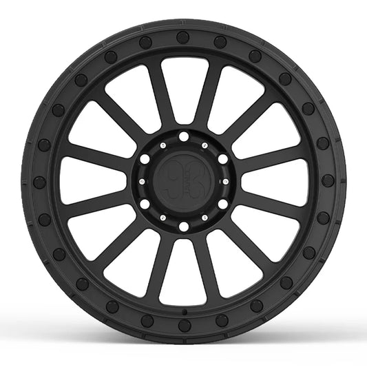 9&3 Wheels FR-12 | 6061-T6 Forged | Simulated Beadlock | Black