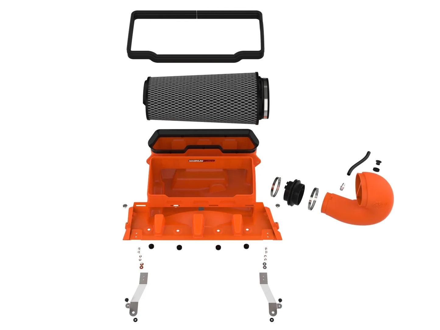 AFE 21-23 RAM 1500 TRX V8-6.2L SC Magnum FORCE Stage2 Orange Edition Cold Air Intake System w/Pro 5R