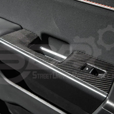 2021+ Ford Raptor Carbon Fiber Rear Door Switch Panel