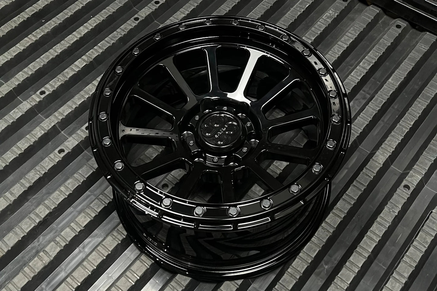 9&3 Wheels FR-12 | 6061-T6 Forged | Simulated Beadlock | Black