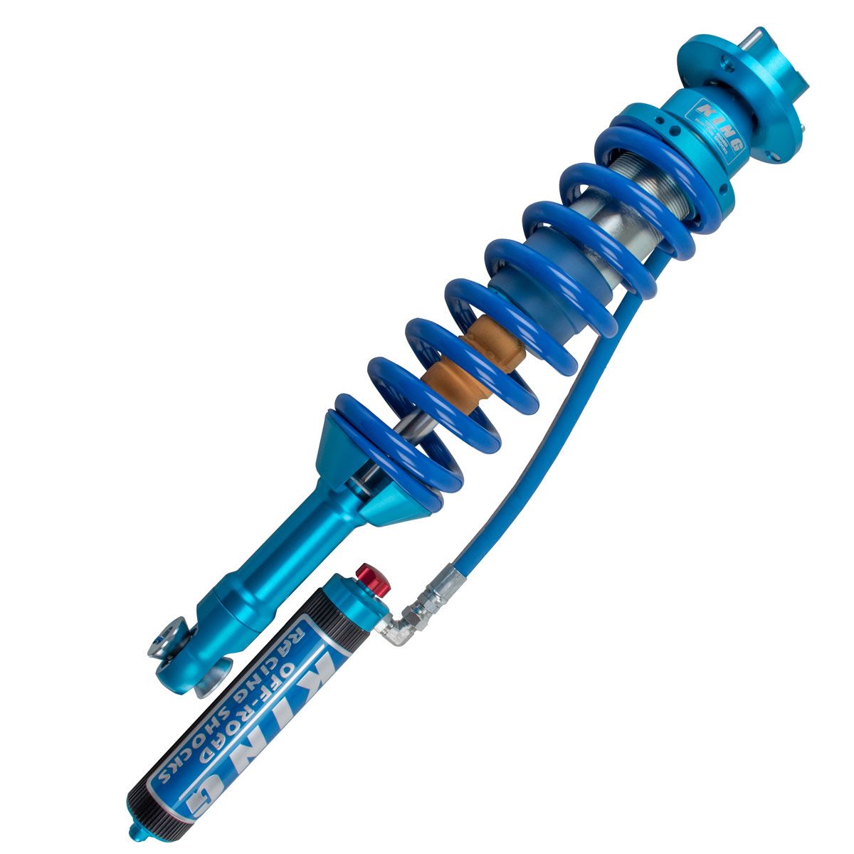 King Shocks 10-14 Ford Raptor Front 3.0 Coilover w/Adjuster (Pair) - Finned Reservoir