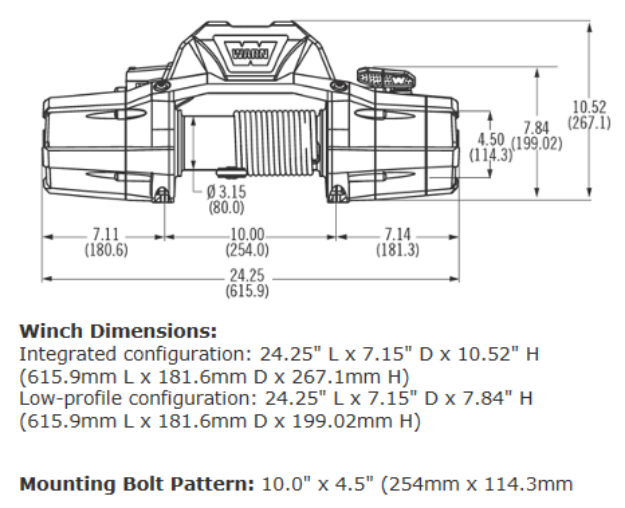 WARN ZEON 10-S WINCH