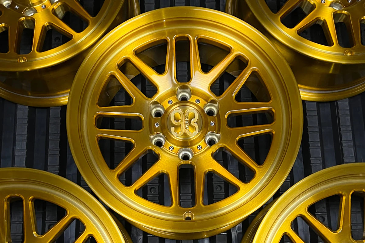 9&3 Wheels FRS-01 | 6061-T6 Forged | Smooth Lip | Brushed Gold