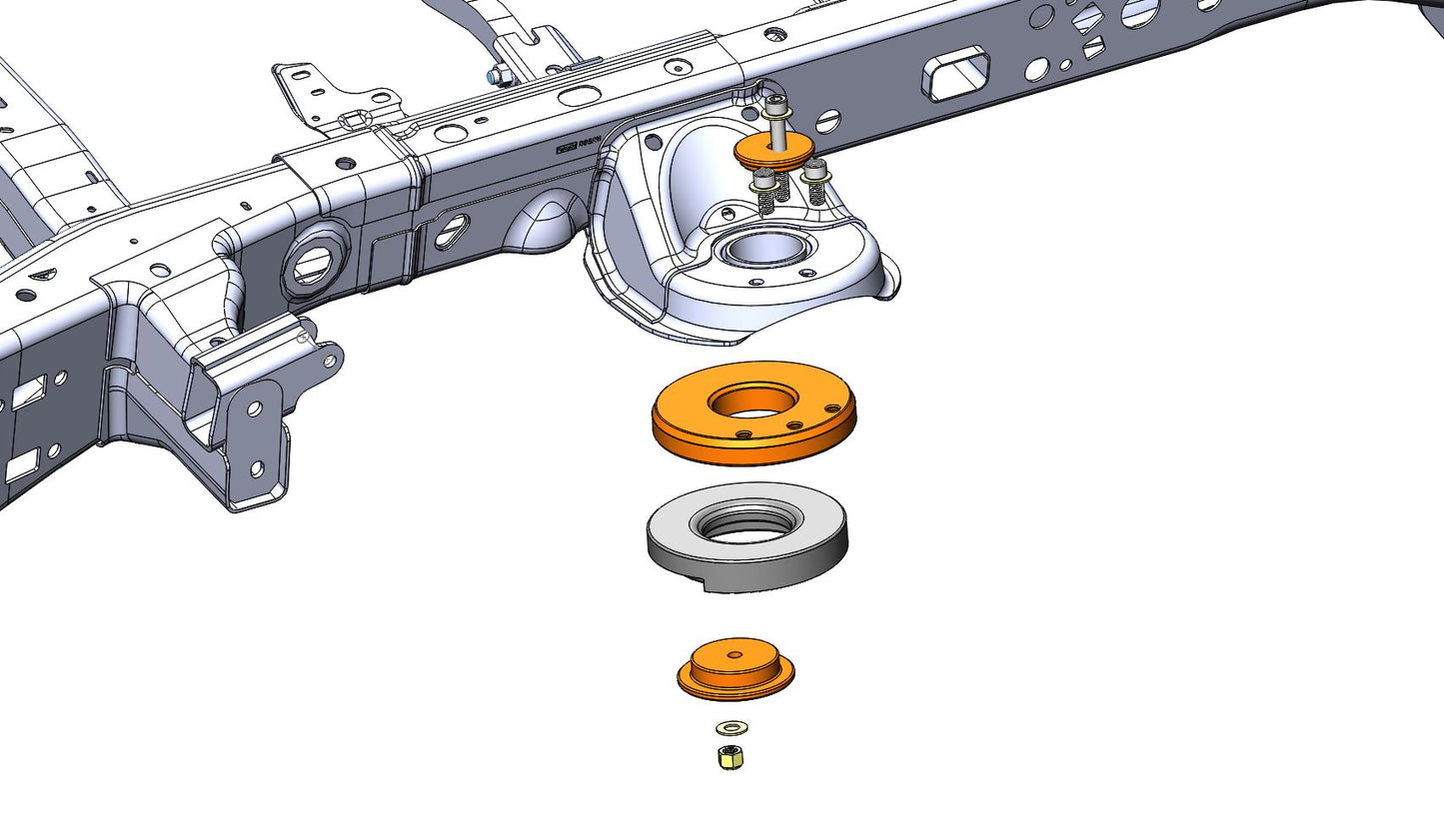 RPG Off-Road ’21-24 Ford Raptor / Raptor R Rear Coil Spring Spacer Kit