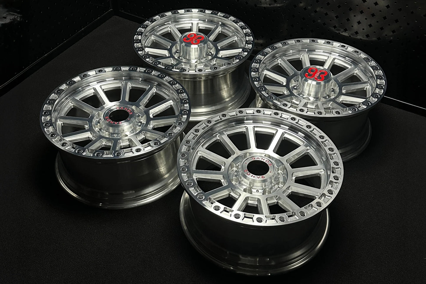 9&3 Wheels FR-13 | 6061-T6 Forged | Simulated Beadlock | Machined