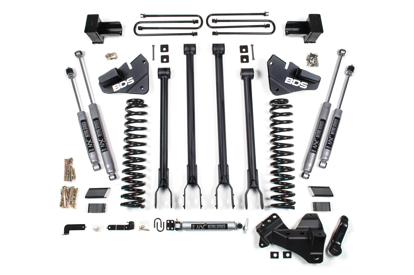 BDS 5 Inch Lift Kit w/ 4-Link | Ford F250/F350 Super Duty (20-22) 4WD | Diesel