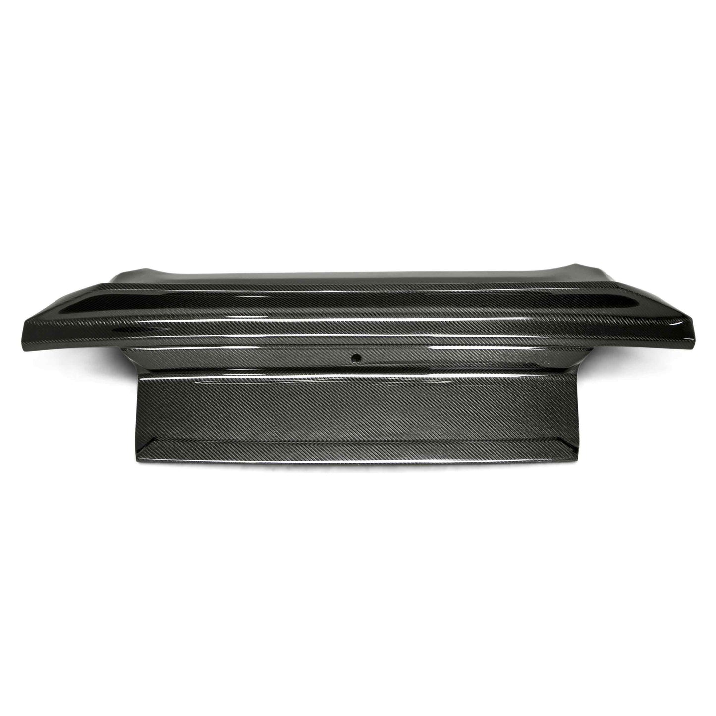 Anderson Composites Type-SA double sided carbon fiber decklid with integrated spoiler for 2015-2023 Ford Mustang