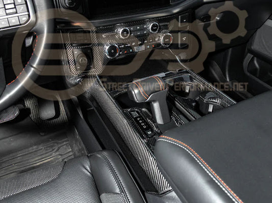 2021+ Ford Raptor/R Carbon Fiber Gear Shifter Panel Cover