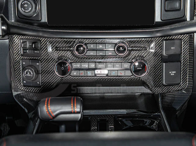 2021+ Ford Raptor/R Carbon Fiber Center Control Panel Cover