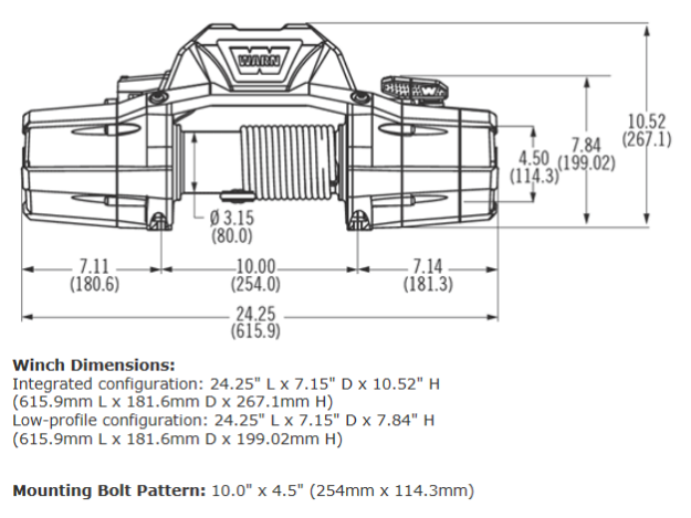 WARN ZEON 8 WINCH