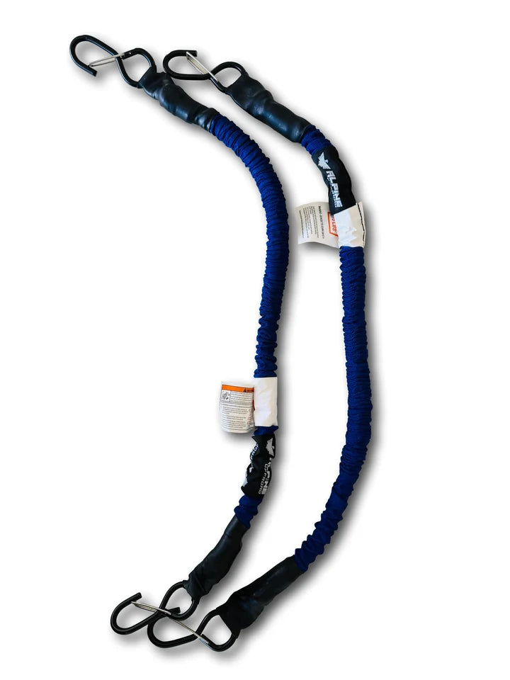 Premium Bungee Straps (Pair) – Blue