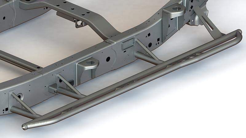 SDHQ OFF ROAD '17-24 FORD RAPTOR SDHQ BUILT WELD-ON ROCK SLIDERS