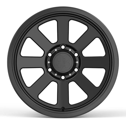 9&3 Wheels FRS-08 | 6061-T6 Forged | Smooth Lip | Black