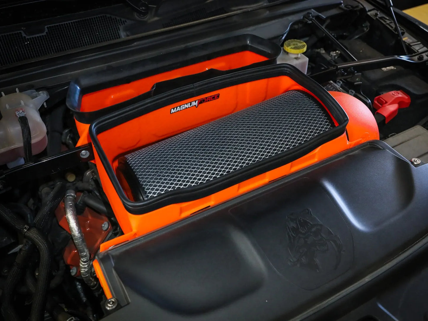 AFE 21-23 RAM 1500 TRX V8-6.2L SC Magnum FORCE Stage2 Orange Edition Cold Air Intake System w/Pro 5R