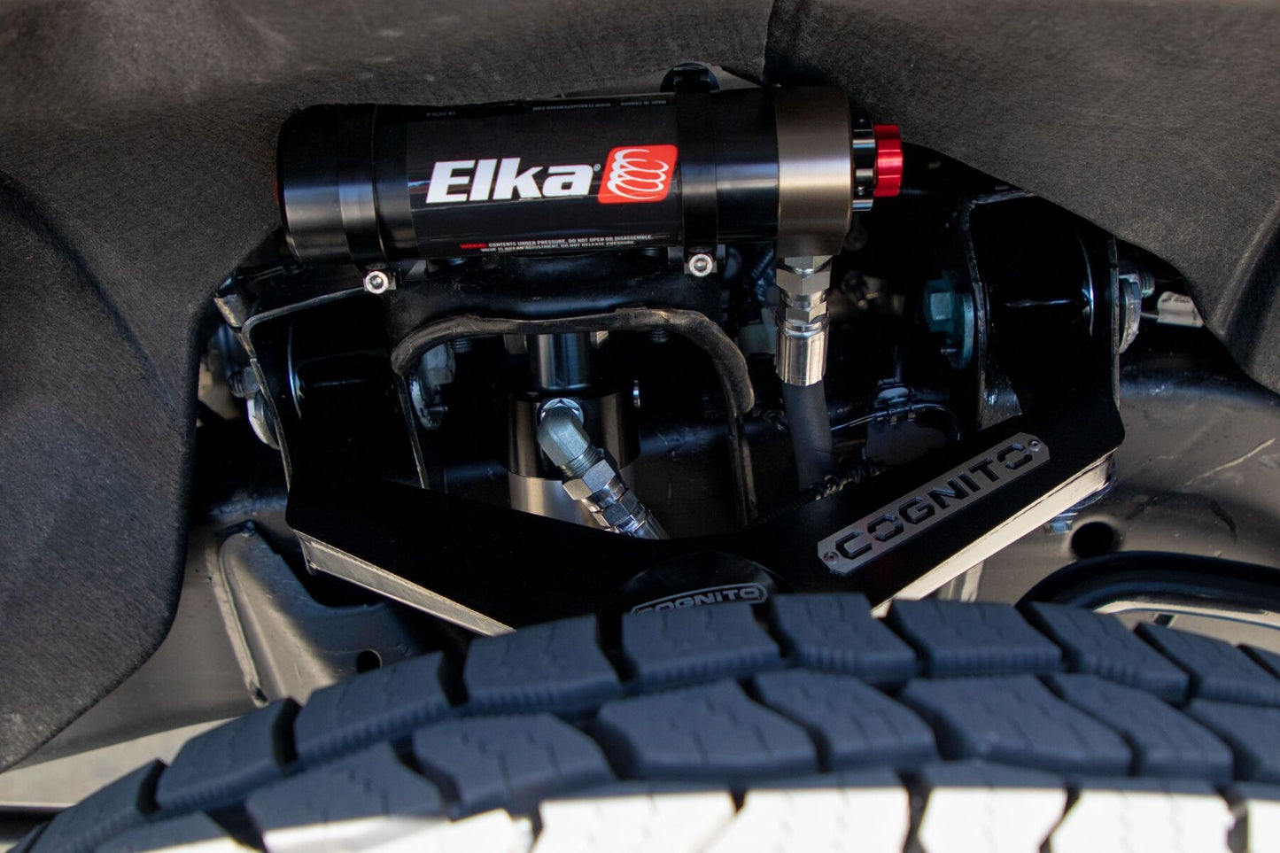 Cognito 3-Inch Elite Leveling Kit with Elka 2.5 Reservoir Shocks for 20-25 Silverado/Sierra 2500/3500 2WD/4WD Trucks