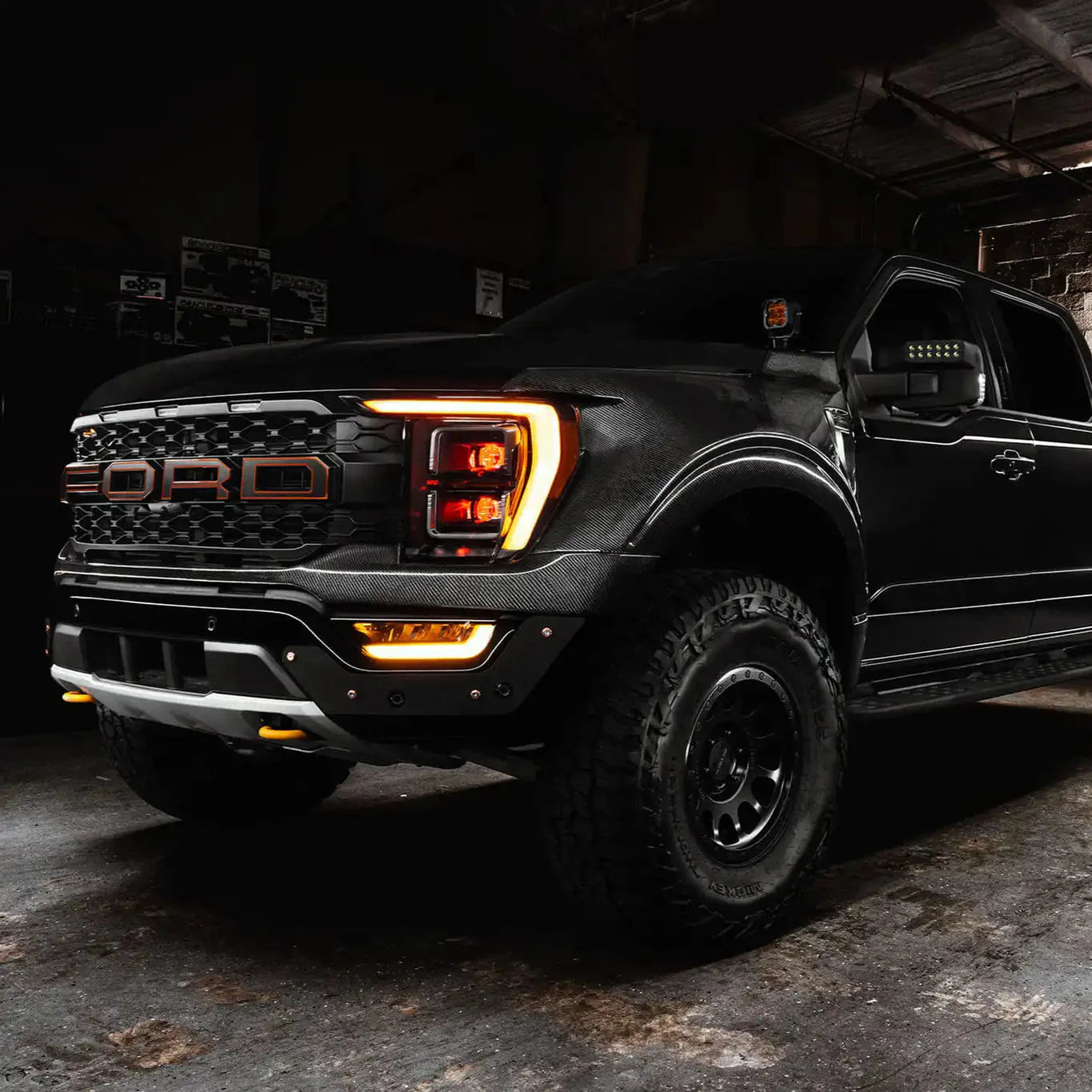 2021-2025 Ford Raptor LED Off-Road Side Mirror Ditch Lights