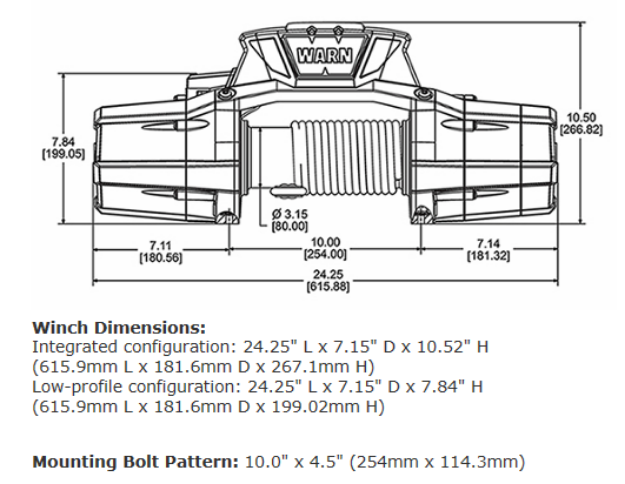 WARN ZEON 10 Platinum WINCH