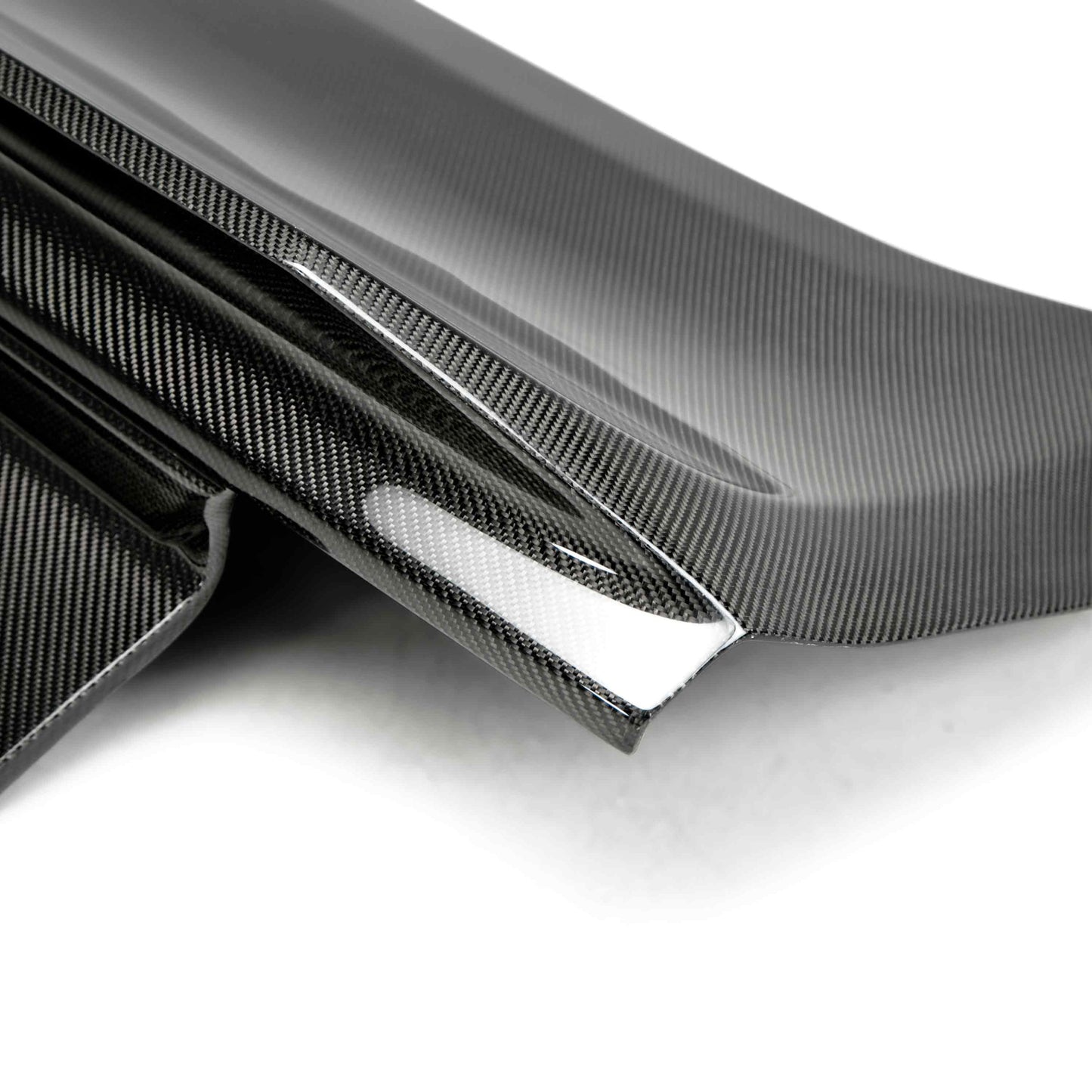 Anderson Composites Type-SA double sided carbon fiber decklid with integrated spoiler for 2015-2023 Ford Mustang