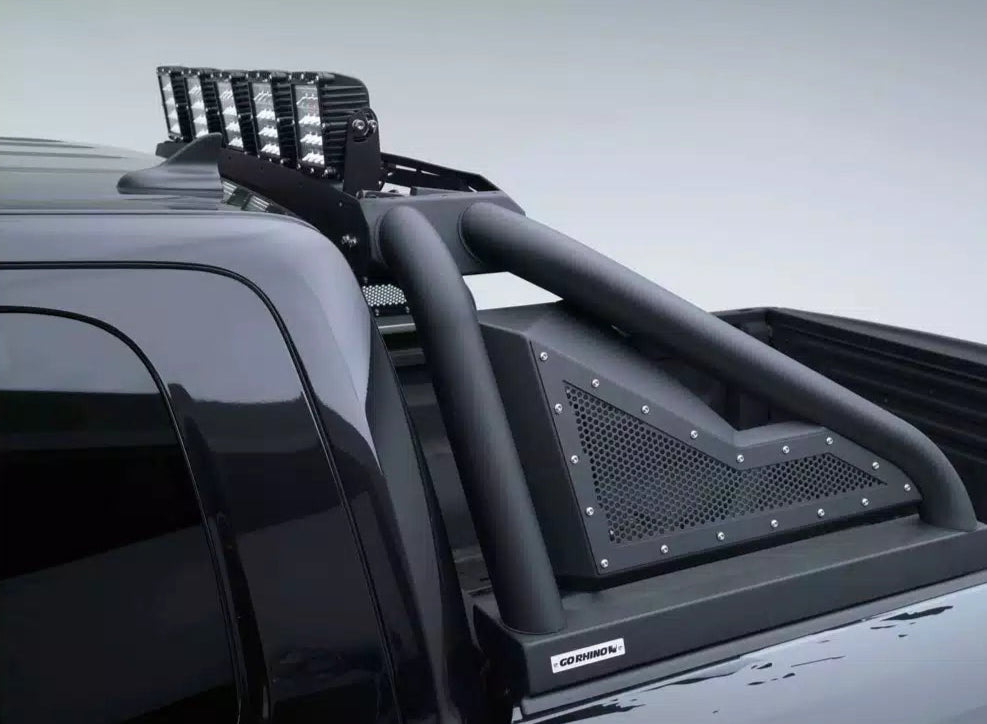 Go Rhino 2021-2024 RAM TRX & 2025 RAM RHO Sport Bar 2.0 Complete Kit w/Sport Bar + Retractable Light Mount