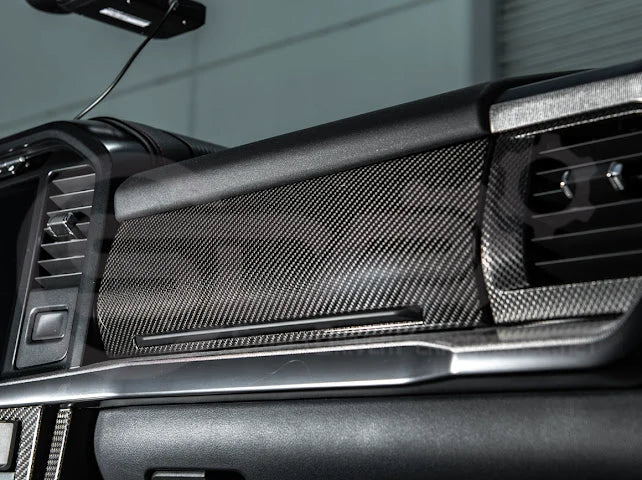 2021+ Ford Raptor/R Carbon Fiber Passenger Side Storage Panel Cover