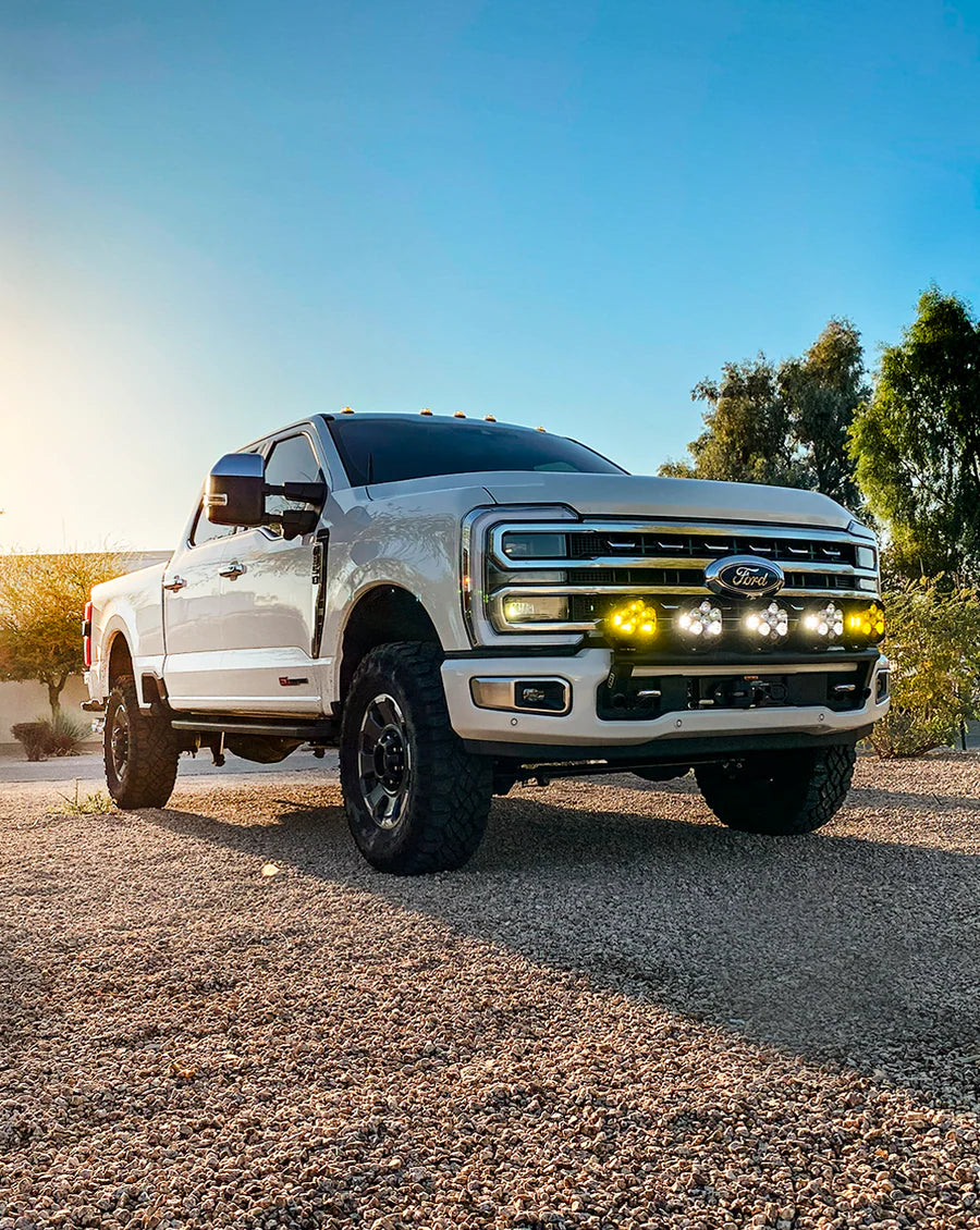 Foutz 2017 and up Ford F-250 Super Duty Front Light Mount Kit (Stock Bumper)