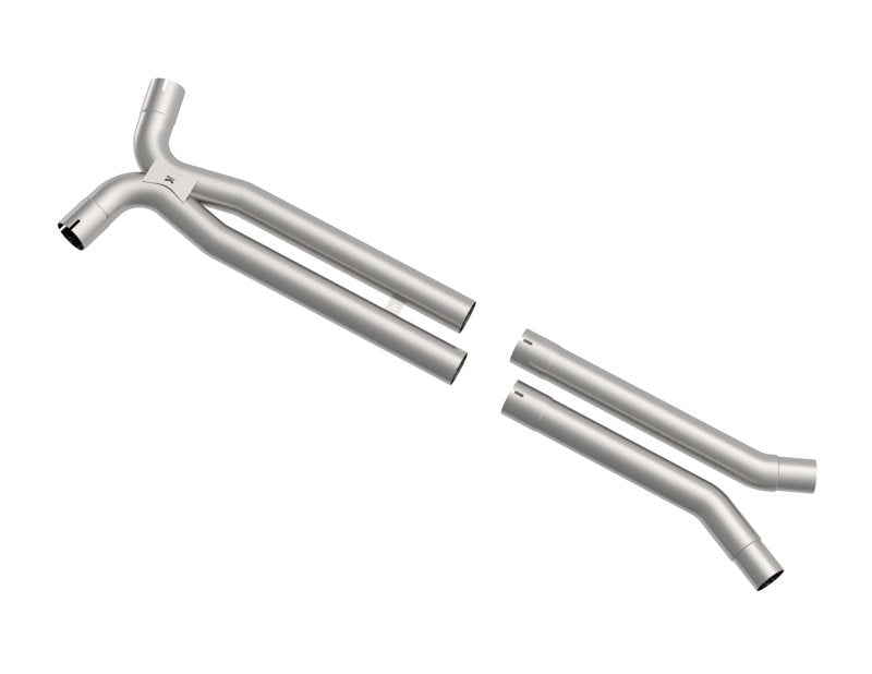 Kooks 3" x 2 3/4"(OEM) Stainless Resonator Delete X-Pipe. 2020 Ford Mustang GT500 5.2L