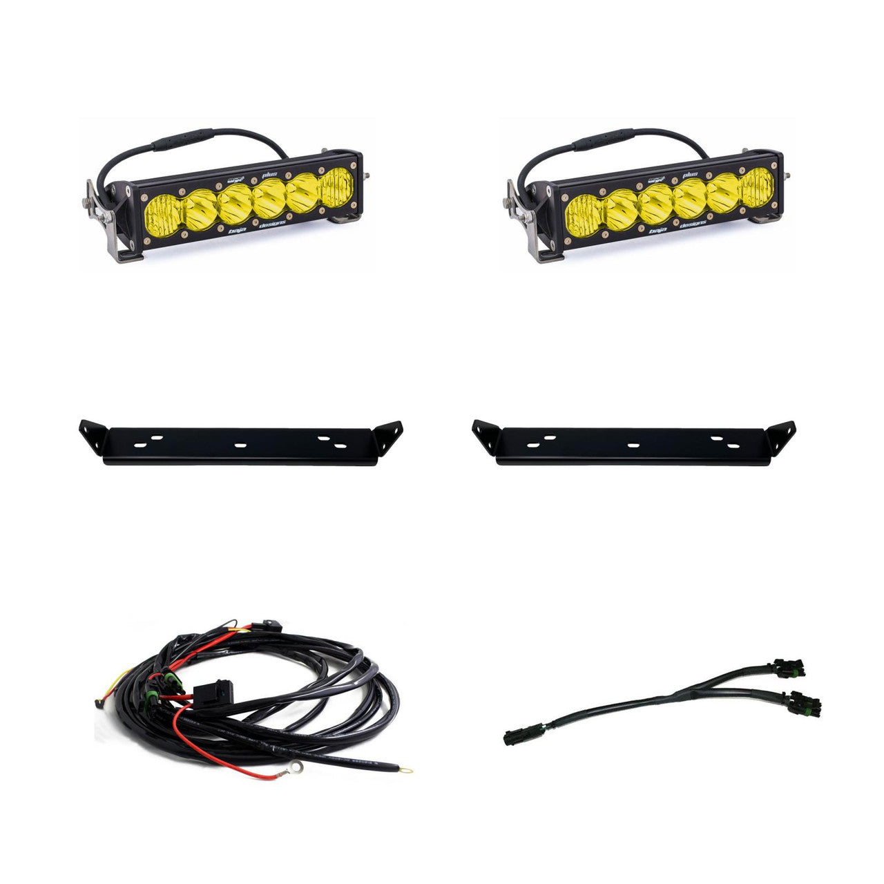 Baja Designs Ford OnX6+ 10 Inch Dual Behind Grille Light Bar Kit