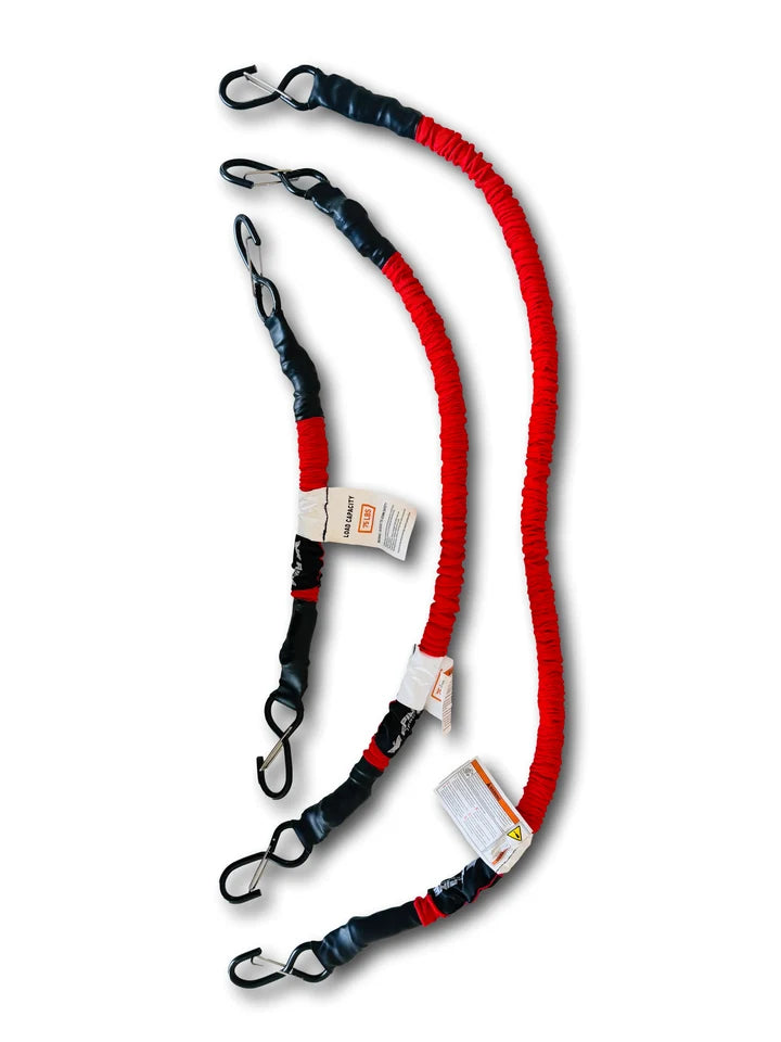 Premium Bungee Straps (Pair) – Red