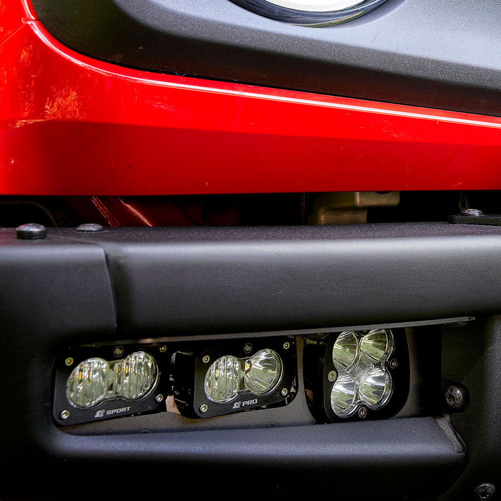 Baja Designs Ford Squadron Pro/Dual S2 Sport Steel Bumper Fog Pocket Light Kit - Ford 2021-2025 Bronco; 2022-2025 Bronco Raptor; NOTE: w/ OE Steel Bumper