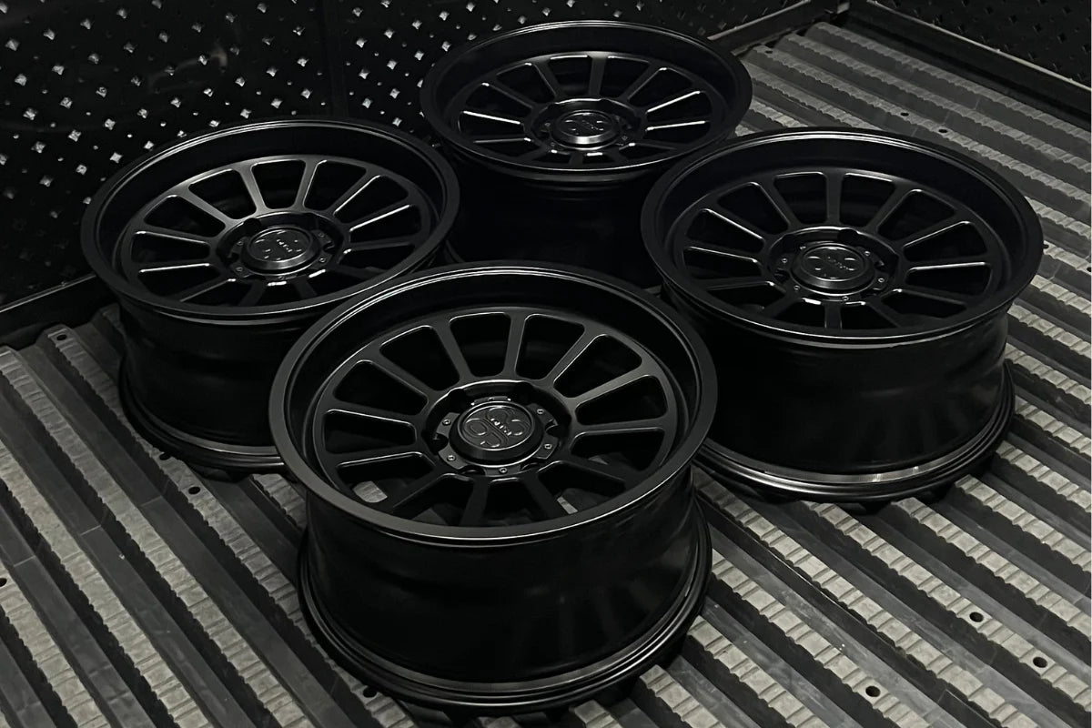 9&3 Wheels FRS-12 | 6061-T6 Forged | Smooth Lip | Black