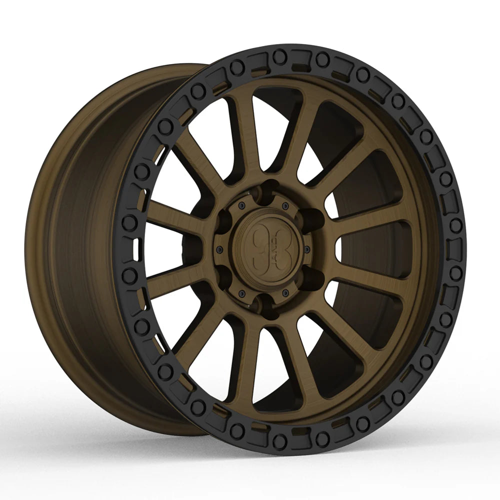 9&3 Wheels FR-12R | 6061-T6 Forged | Simulated Beadlock w/ Removable Ring