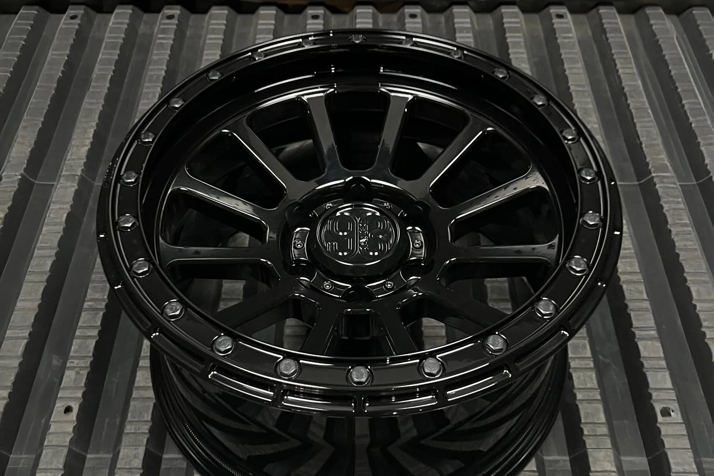 9&3 Wheels FR-12 | 6061-T6 Forged | Simulated Beadlock | Black