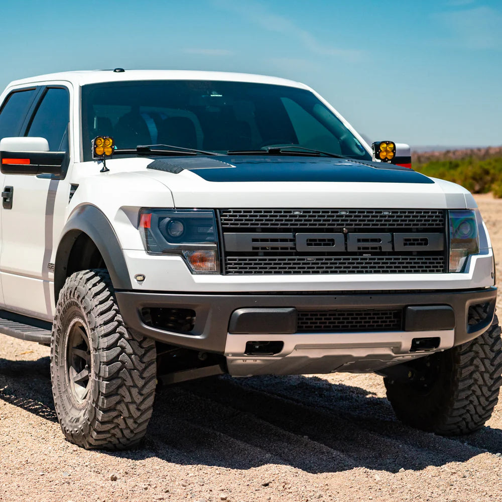 SDHQ OFF ROAD '10-14 FORD RAPTOR SDHQ BUILT A-PILLAR LIGHT MOUNTS